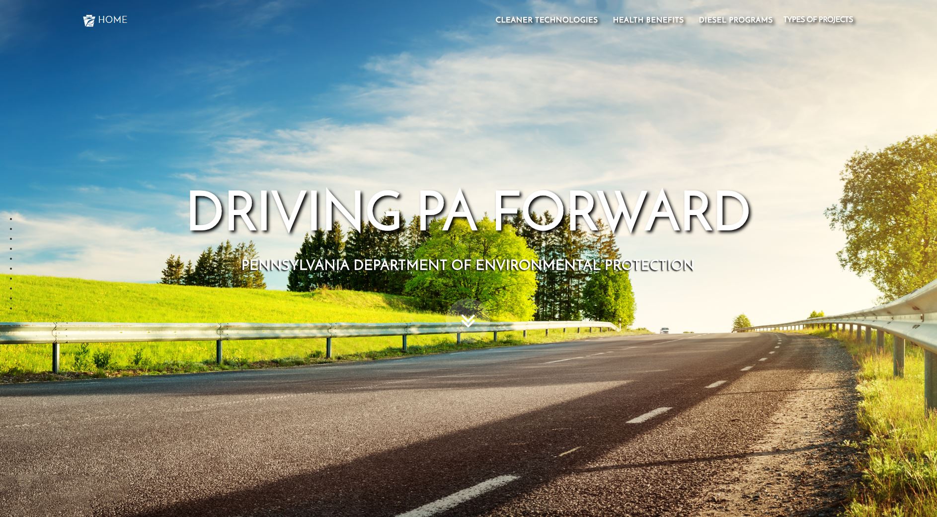 Driving PA Forward website