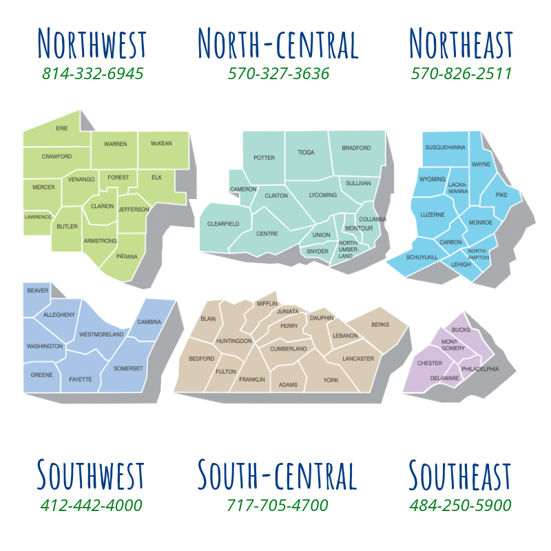 DEP Regional Map