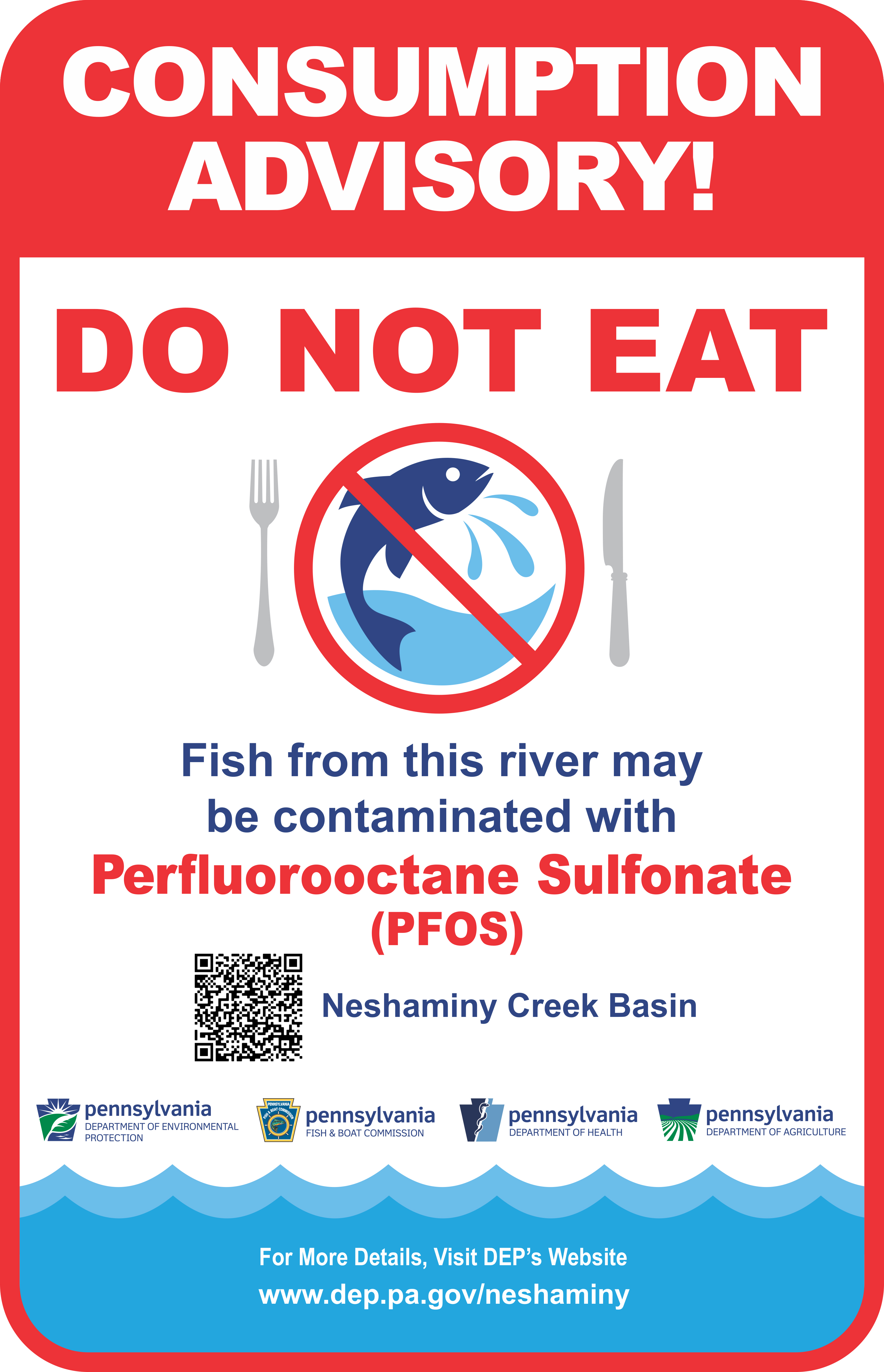 Fish Consumption Advisory Sign 11 x 17