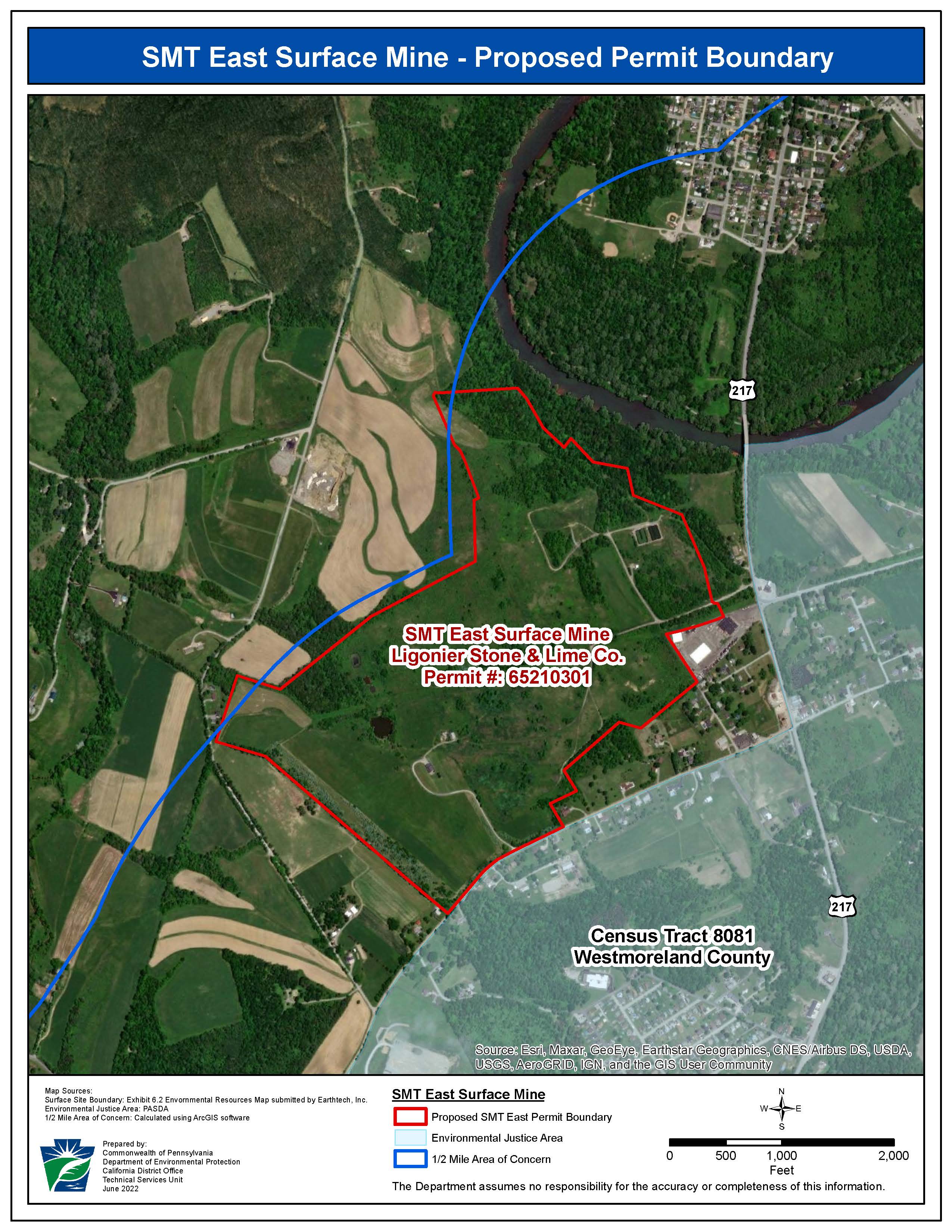 Map of proposed site boundaries