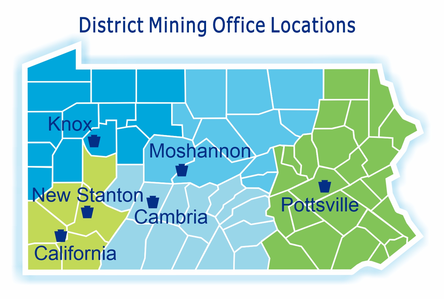 District Mining Office Map