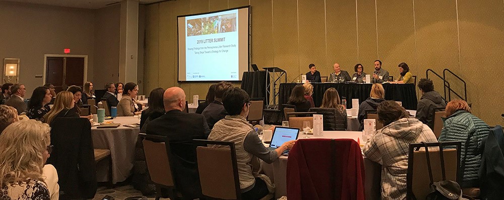 View of the Litter Summit in a room in 2019