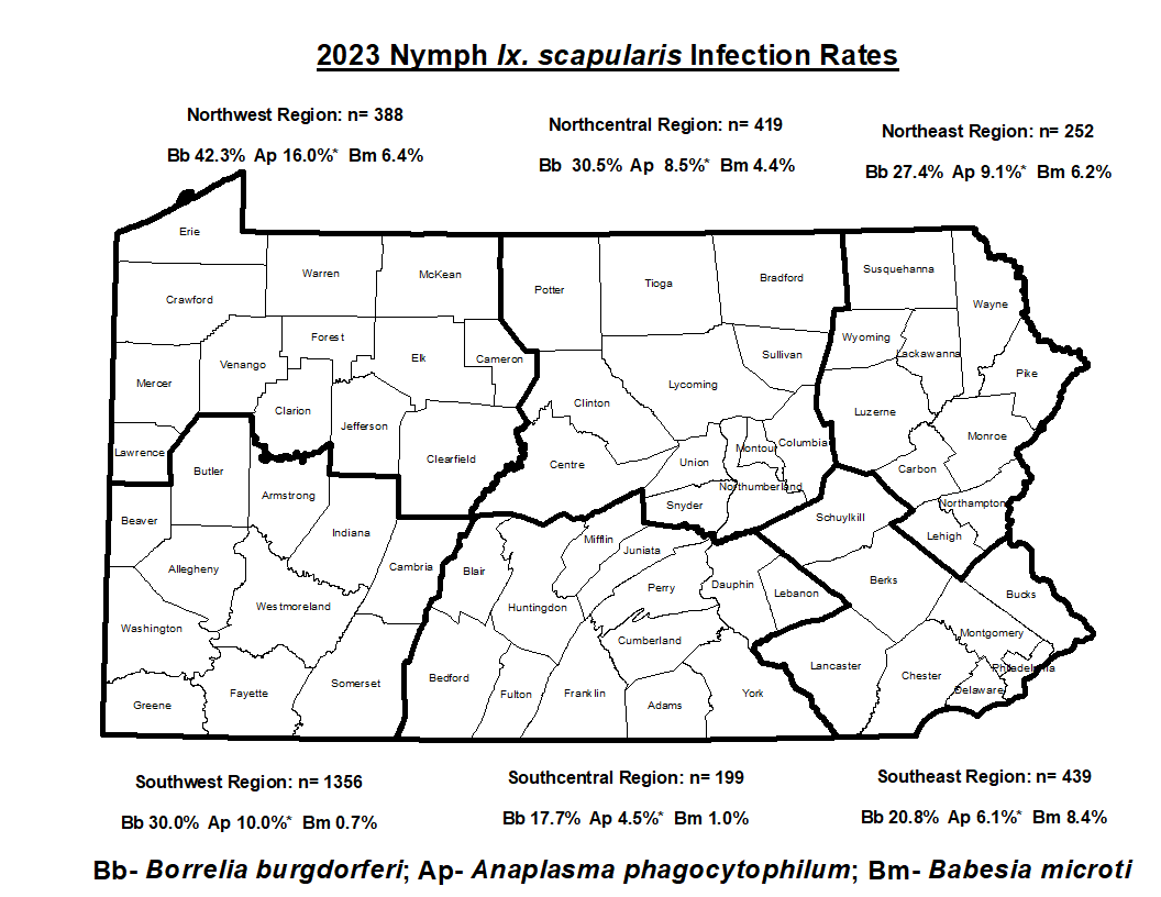 2023 Infection Rate Map