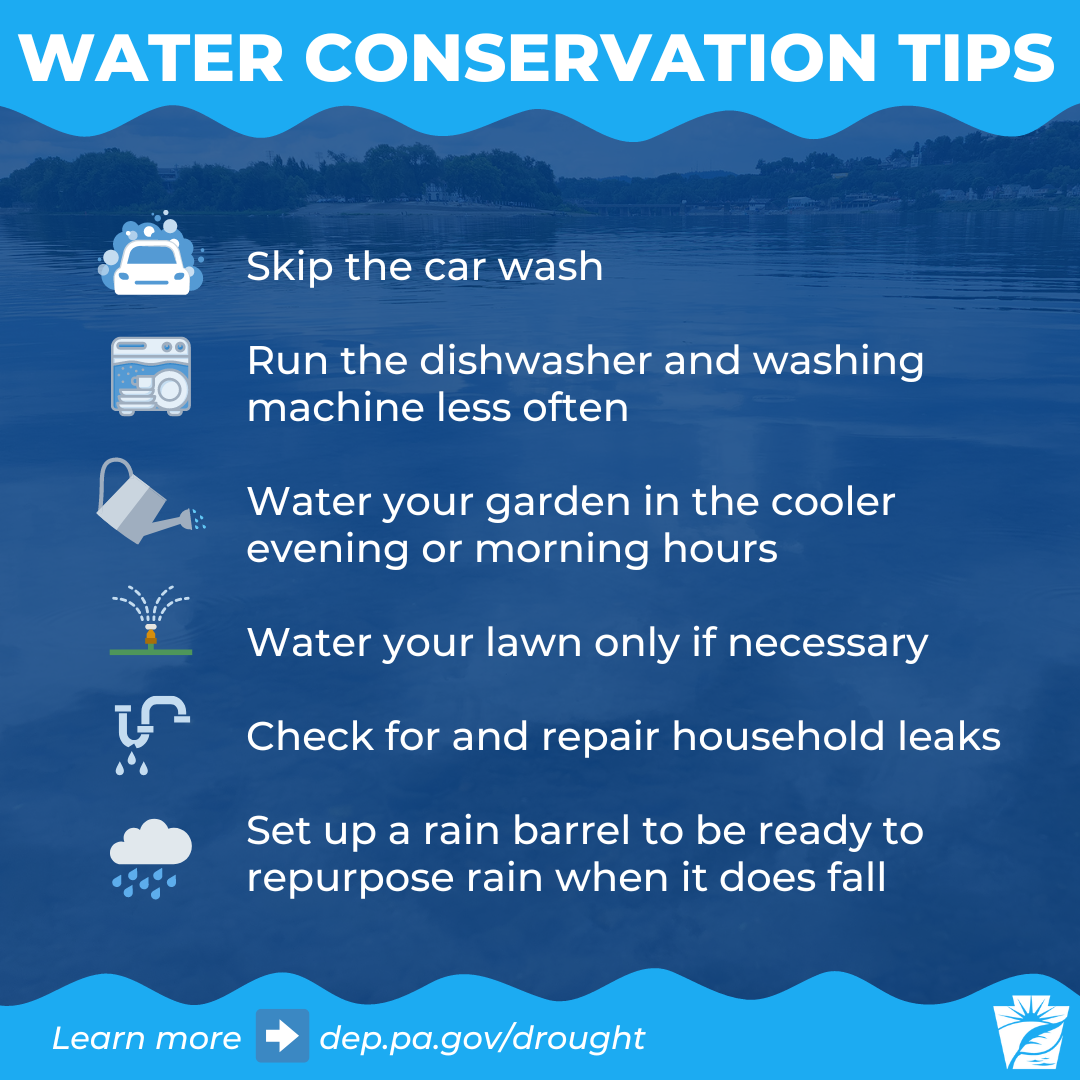 Tips to conserve water during a drought