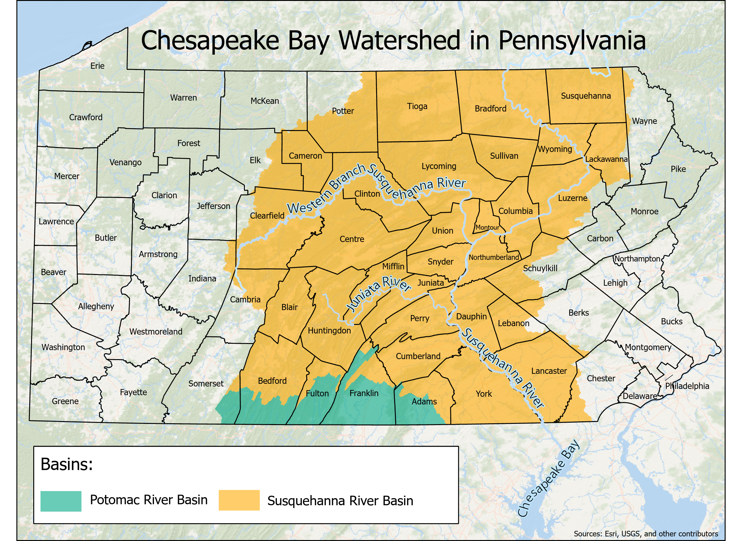 Chesapeake Bay Watershed in PA