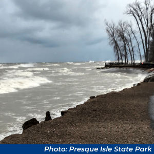 High water levels on Lake Erie