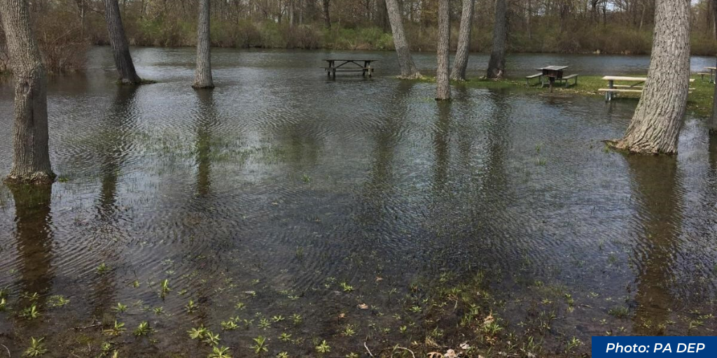 Flooding at Presque Isle State Park