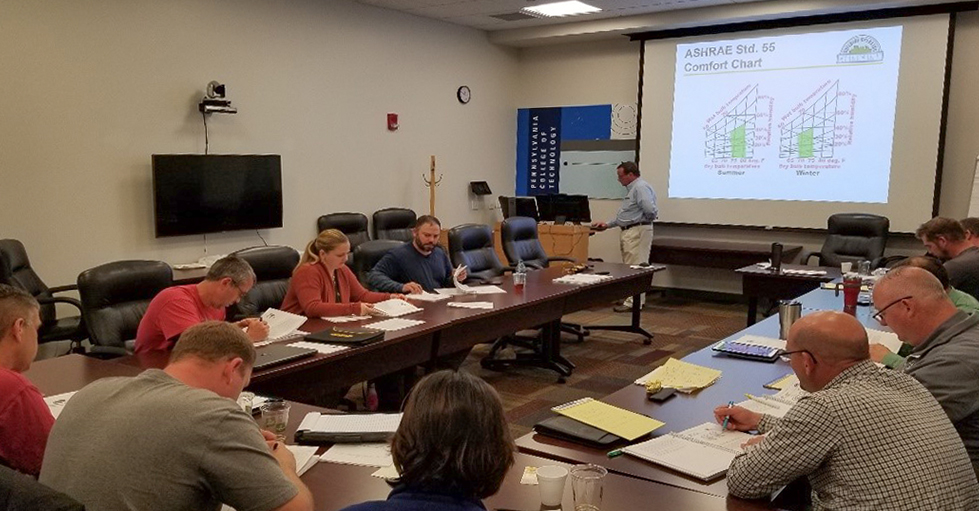 A BOC Level 1 training course at the Pennsylvania College of Technology in Williamsport
