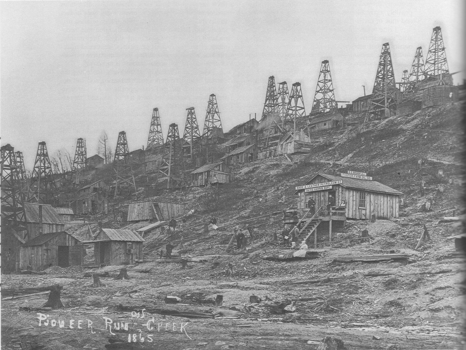 Pioneer Run oil field in 1859